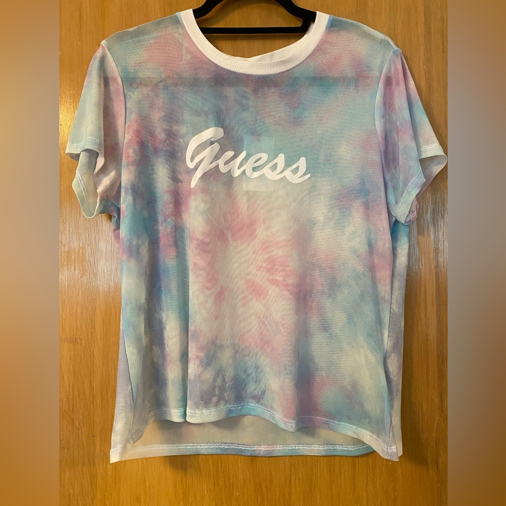 Guess mesh tye dye t-shirt